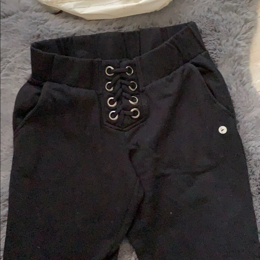 black 90 degree girls sweatpants